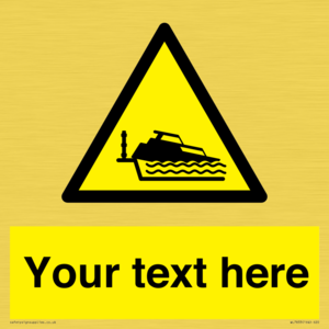 Custom warning grounding cruiser on lock cill